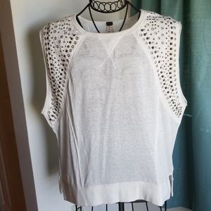 Free People Sleeveless Sweatshirt